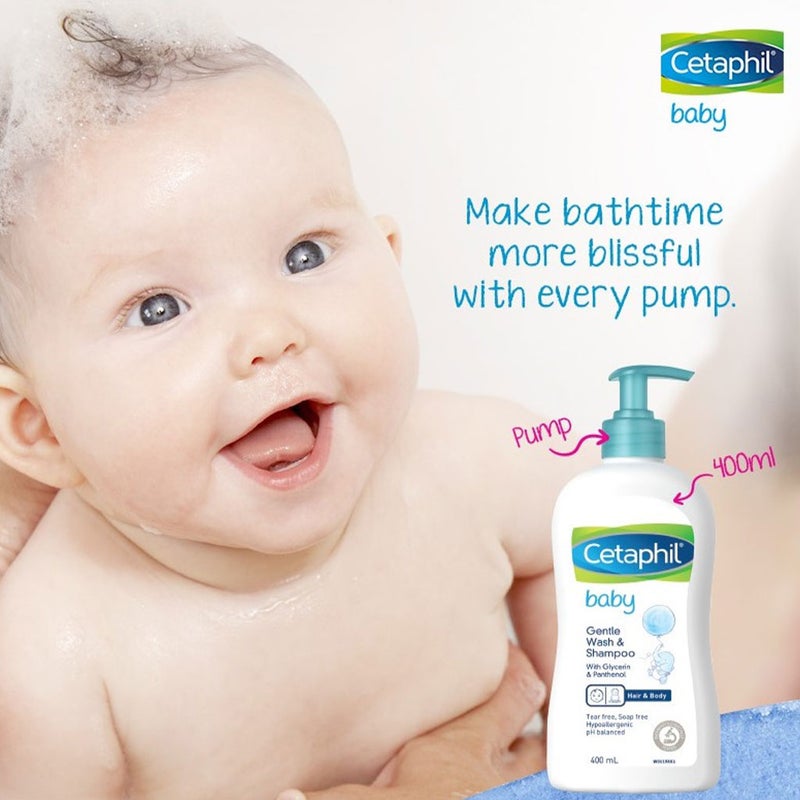 Cetaphil Baby Gentle Wash and Shampoo Pump 400 mL