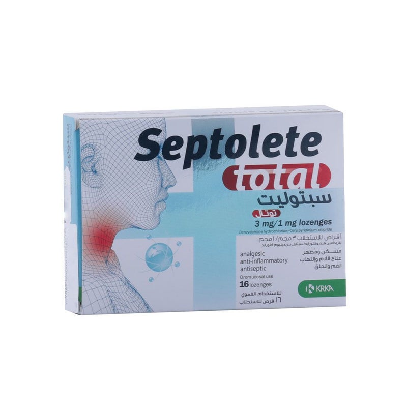 Septolete Total Oral Lozenges 16's