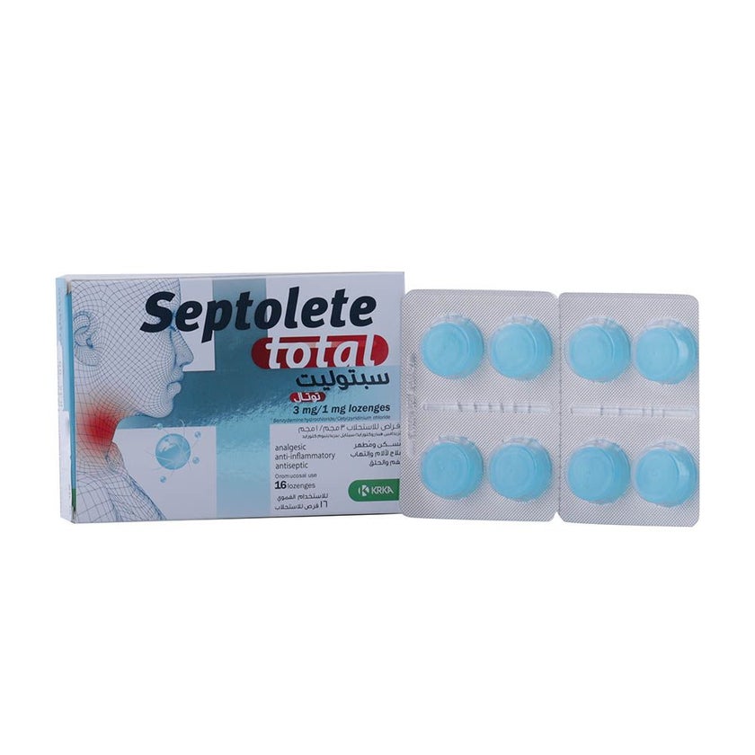 Septolete Total Oral Lozenges, Pack of 16's