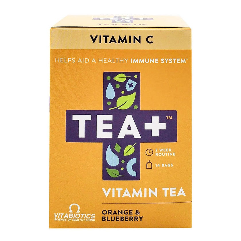 Vitabiotics Tea+ Vitamin C Vitamin Tea For Immune Support, Pack of 14's