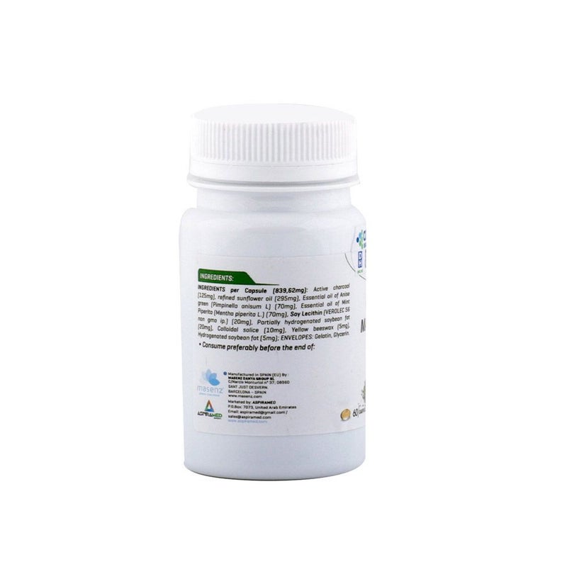 Masnutra Mas Active Carbon Capsules 60's
