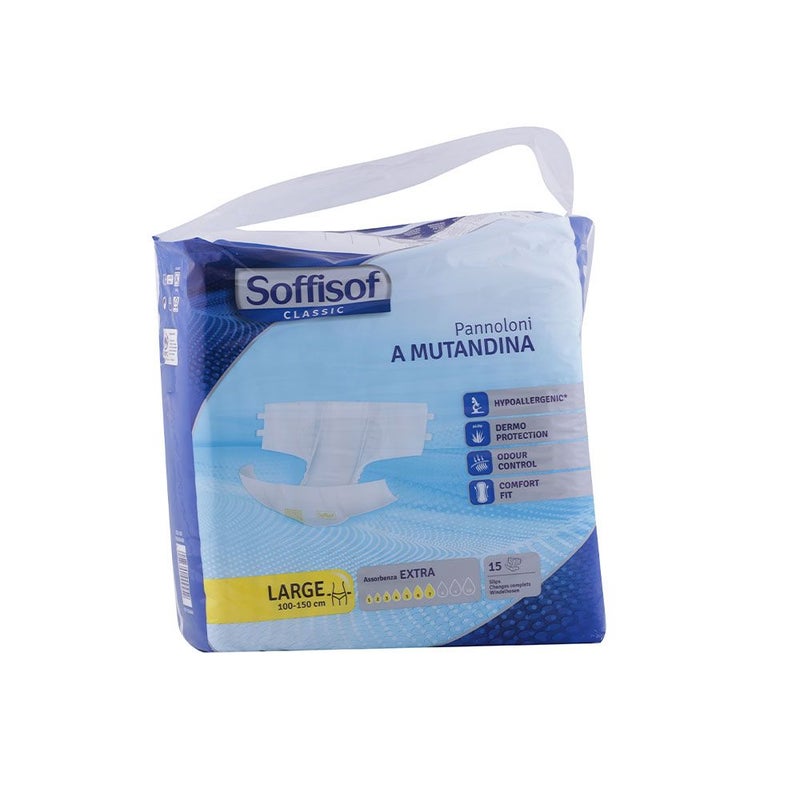 Soffisof Classic Adult Diaper 100-150cm Large 15's