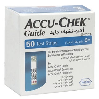 Accu-Chek Guide Blood Sugar Test Strips 50's
