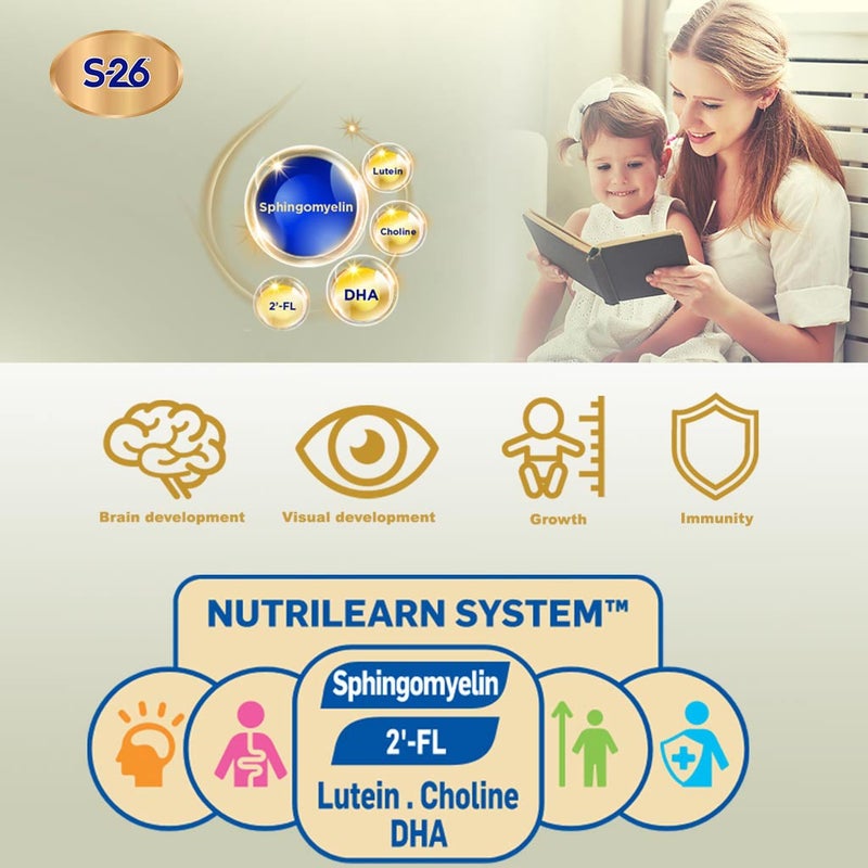 S-26 Gold Stage 1 Baby Milk Formula For 0 To 6 Months 900g