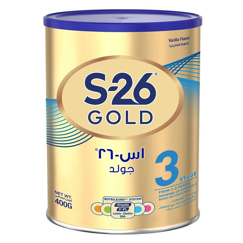 S-26 Gold Stage 3 Toddlers Milk Formula For 1 To 3 Years 400g