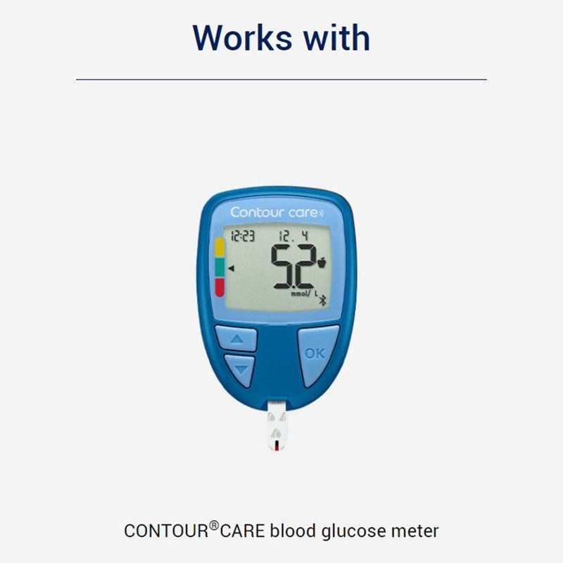 Ascensia Contour Care Blood Glucose Test Strips, Pack of 50's