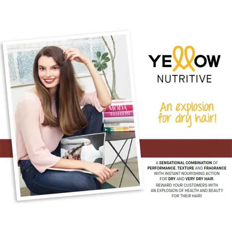Alfaparf Yellow Nutritive Argan & Coconut Hair Nourishing Mask For Dry Hair 500ml