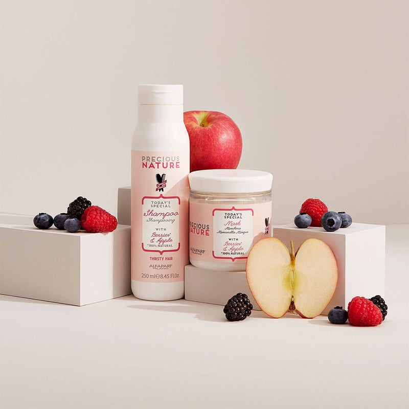 Alfaparf Precious Nature Thirsty Hair Mask With Berries & Apple For Manageable, Soft Hair 200ml