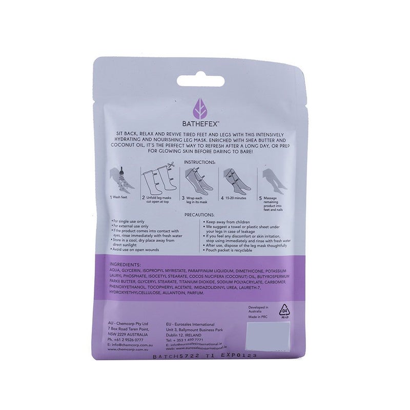 Bathefex Softsole Express Nourishing Leg Mask 1's