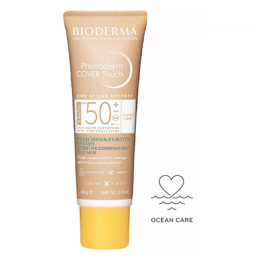 Bioderma Photoderm Cover Touch SPF50+ High Coverage Mineral Sunscreen Light Tinted 40ml
