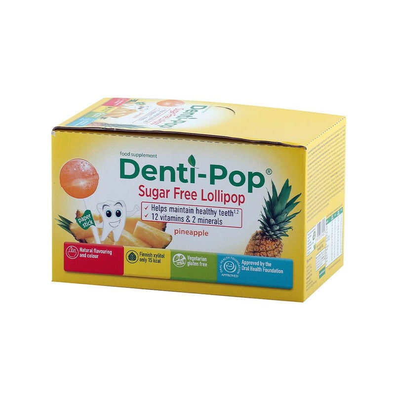 Denti-Pop Xylitol Sugar Free Lollipop Pineapple 40's