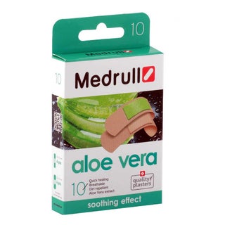 Medrull Aloevera Quick Healing Soothing Effect Plaster 10's