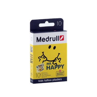 Medrull Kids Tattoo Plaster Mr. Happy 10's