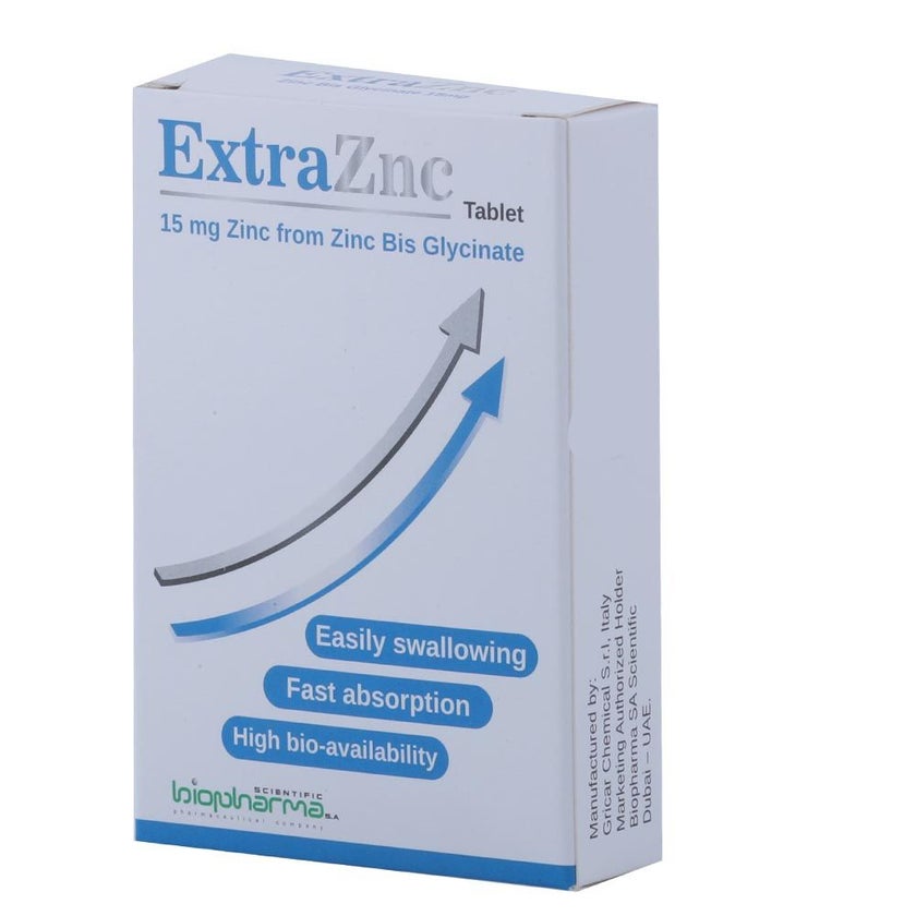 Extraznc 15mg Tablets, Pack of 30's