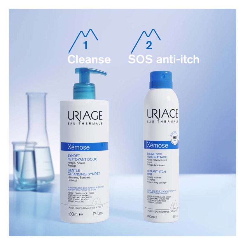 Uriage Xemose Soap-Free Gentle Cleansing Syndet For Very Dry & Atopic Skin 500ml