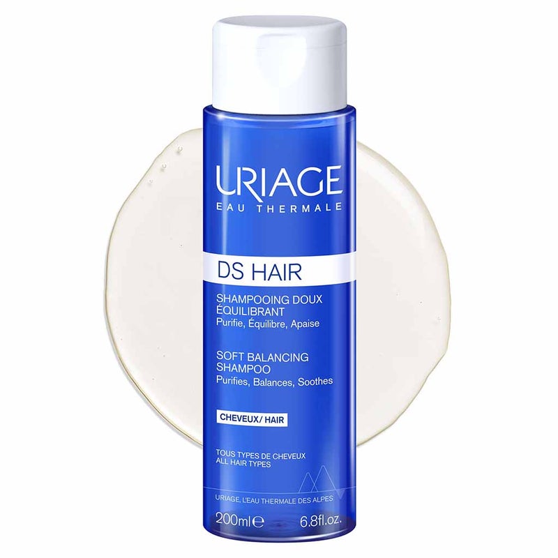 Uriage DS Hair Soft Balancing Shampoo For All Hair Types 200ml 