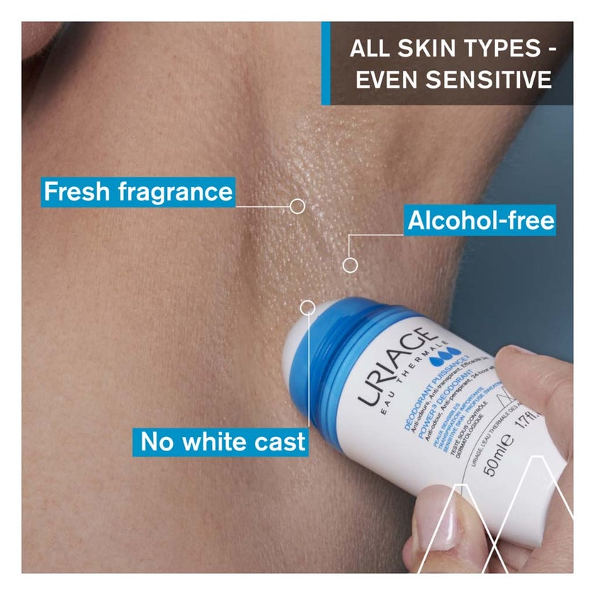 Uriage Power 3 Antiperspirant 24 Hours Fresh Roll On 50ml