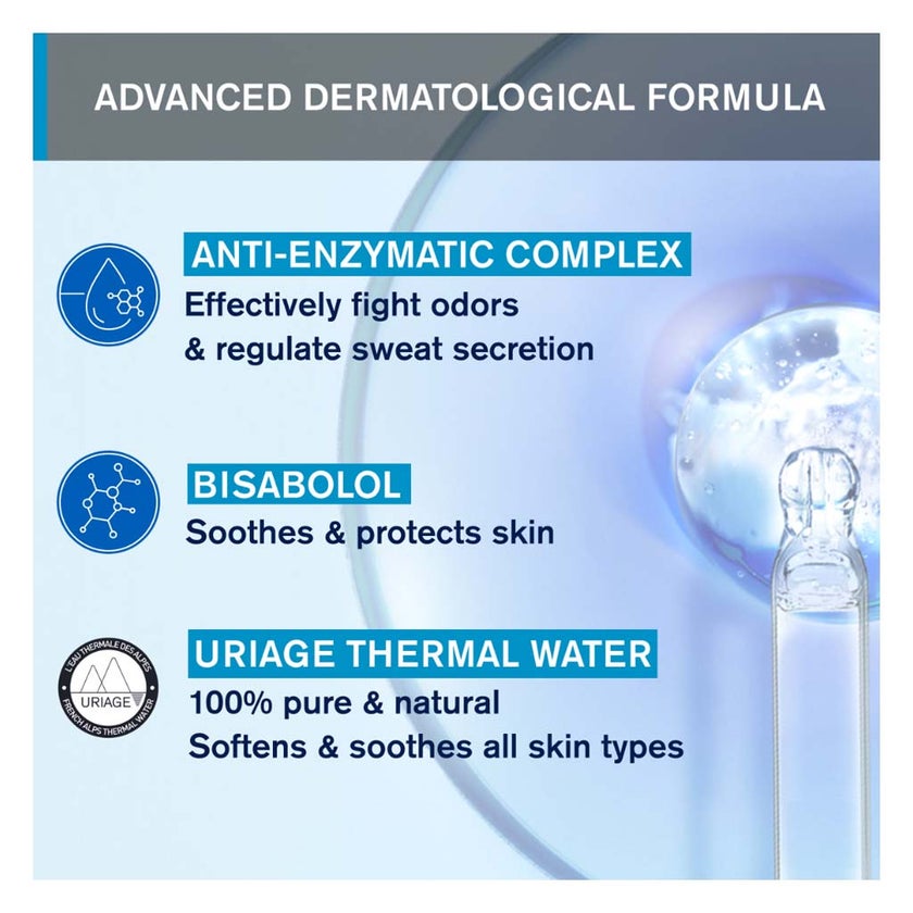 Uriage Power 3 Antiperspirant 24 Hours Fresh Roll On 50ml