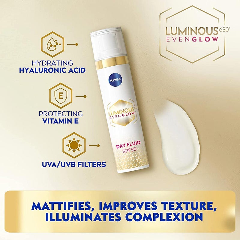 Nivea Luminous630 Even Glow SPF50 Day Fluid 40 mL