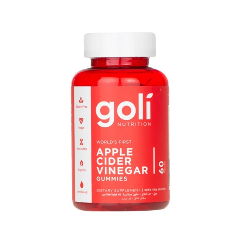 Goli Apple Cider Vinegar Gummies, Pack of 60's