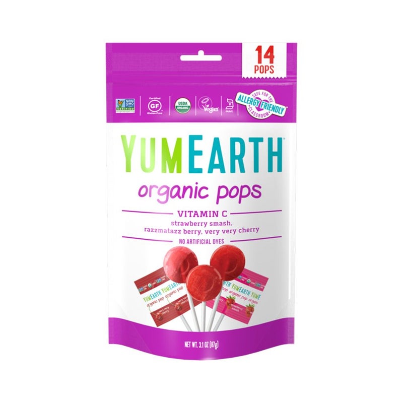 Yum Earth Organic Pops Vitamin C 87 g 14's