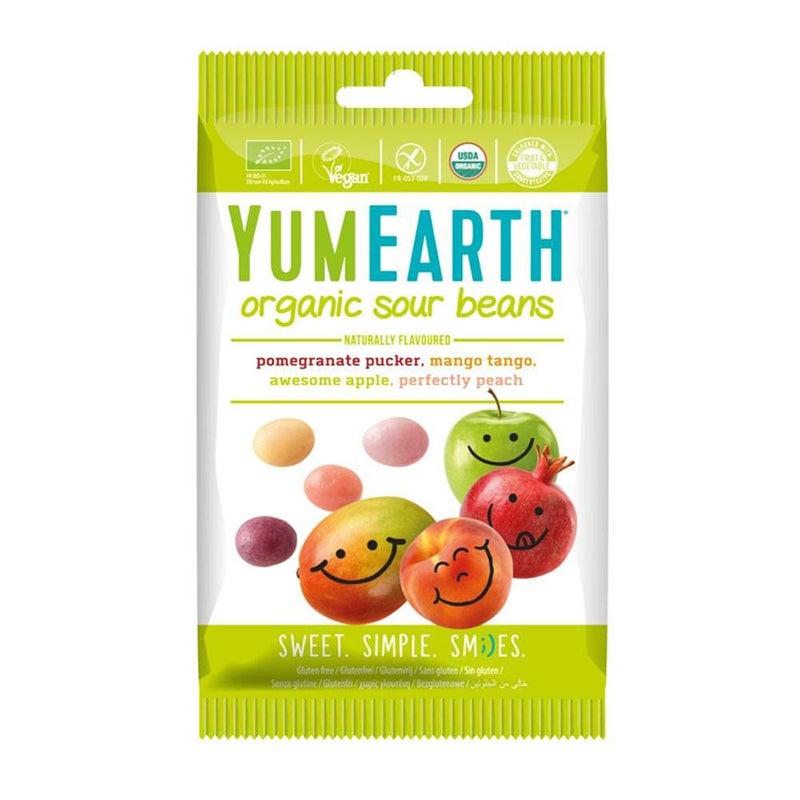 Yum Earth Organic Sour Beans 50g
