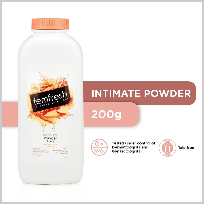 Femfresh Everyday Care Re-Balance Intimate Skin Care Powder With Aloe Vera 200 g