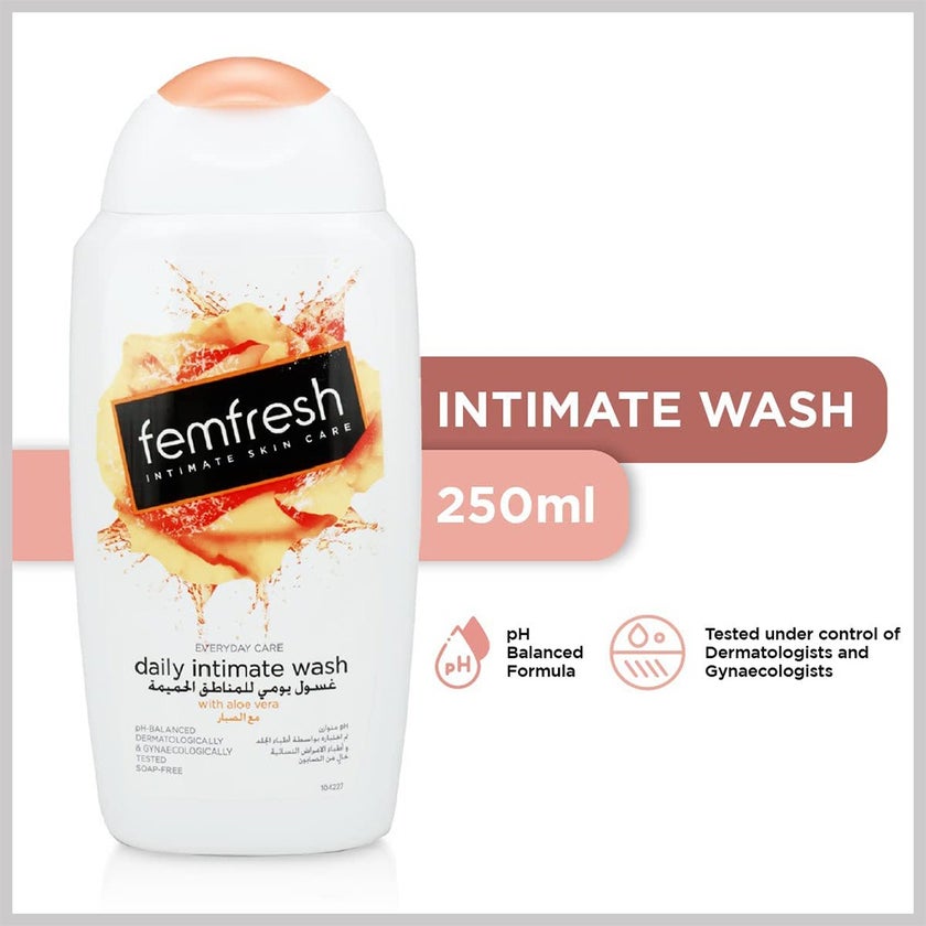 Femfresh Everyday Care Daily Intimate Skin Care Wash With Aloe Vera 250ml