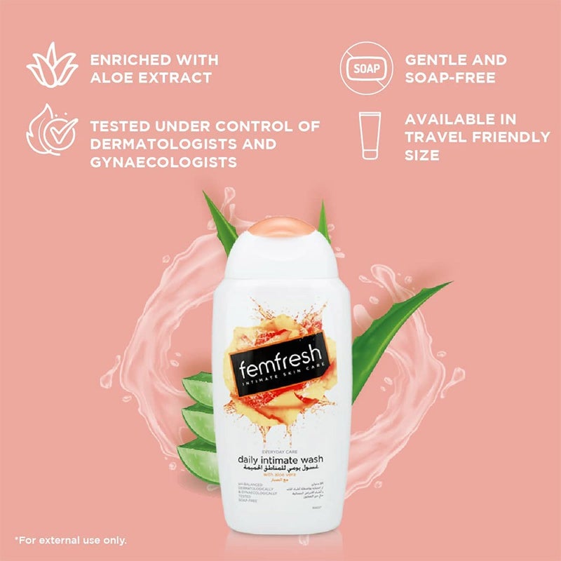 Femfresh Everyday Care Daily Intimate Skin Care Wash With Aloe Vera 250 mL