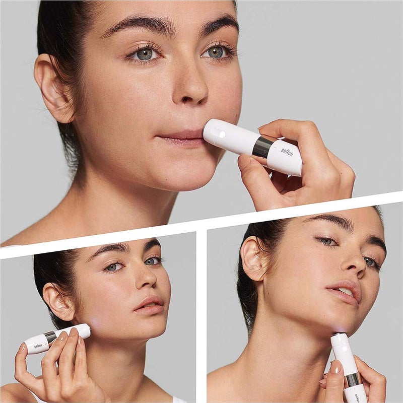 Braun Hello Face Goodbye Hair Mini Hair Remover White FS1000