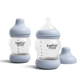 Brother Max PP Anti-Colic Feeding Bottle 0-3 Months Blue 160 mL 2's BM1072B
