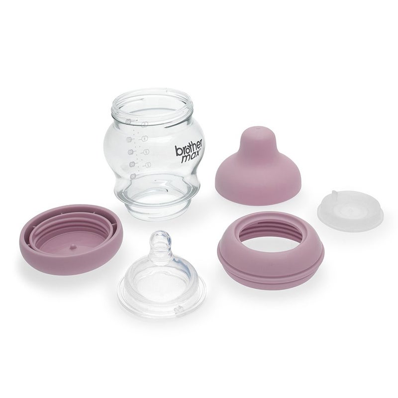 Brother Max PP Anti-Colic Feeding Bottle 0-3 Months Pink 160 mL 1's BM107P
