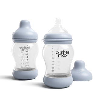 Brother Max PP Anti-Colic Feeding Bottle 3-6 Months Blue 240 mL 2's BM1082B