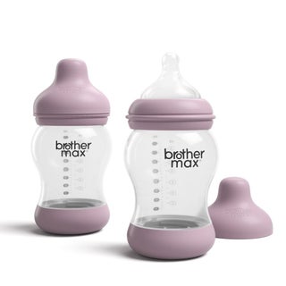 Brother Max PP Anti-Colic Feeding Bottle 3-6 Months Pink 240 mL 2's BM1082P