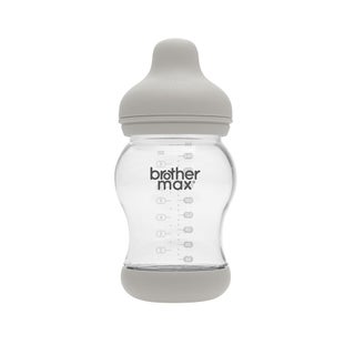 Brother Max PP Anti-Colic Feeding Bottle 3-6 Months Grey 240 mL 1's BM108G