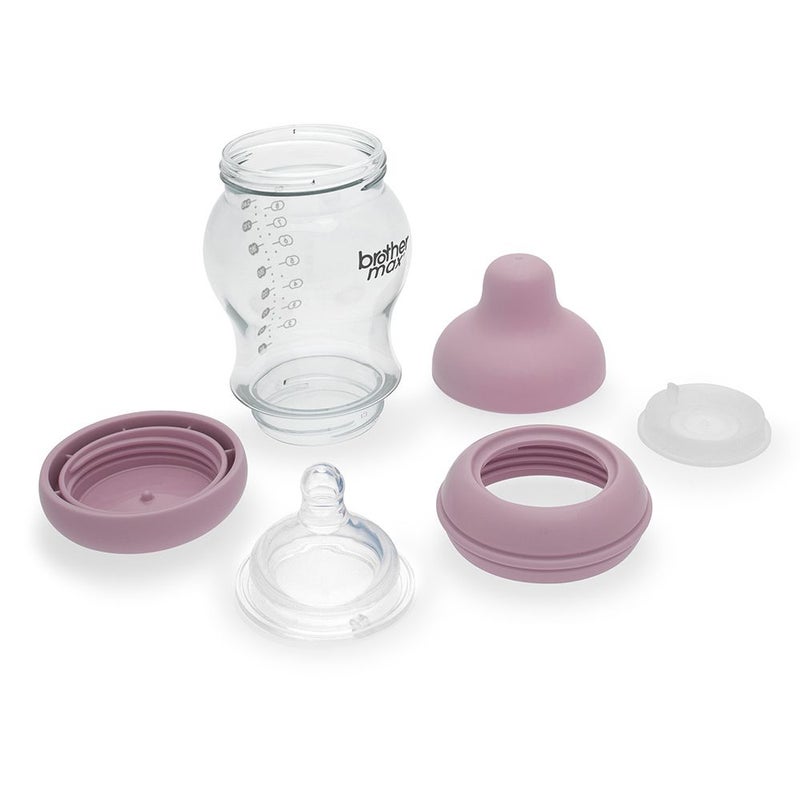 Brother Max PP Anti-Colic Feeding Bottle 3-6 Months Pink 240 mL 1's BM108P