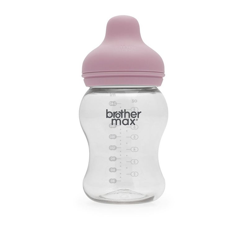 Brother Max PP Extra Wide Neck Bottle 3-6 Months Pink 240 mL 1's BM110P