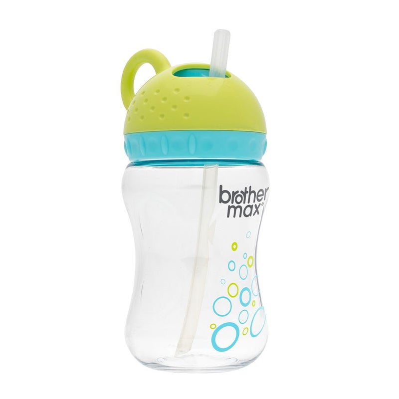 Brother Max Twister Straw Cup 6+ Months Blue-Green 280 mL 1's BM208BG