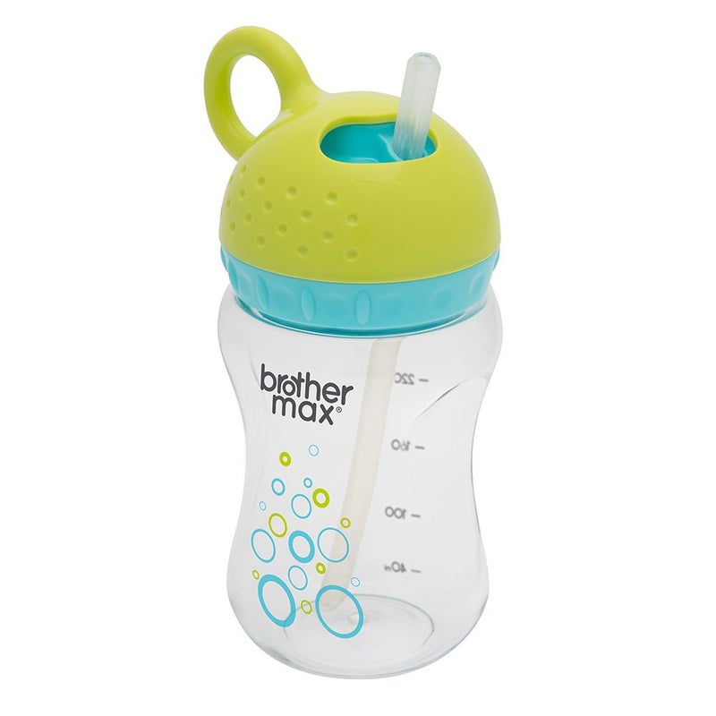 Brother Max Twister Straw Cup 6+ Months Blue-Green 280 mL 1's BM208BG