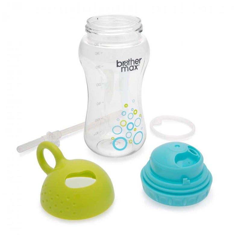 Brother Max Twister Straw Cup 12+ Months Blue-Green 380 mL 1's BM209BG