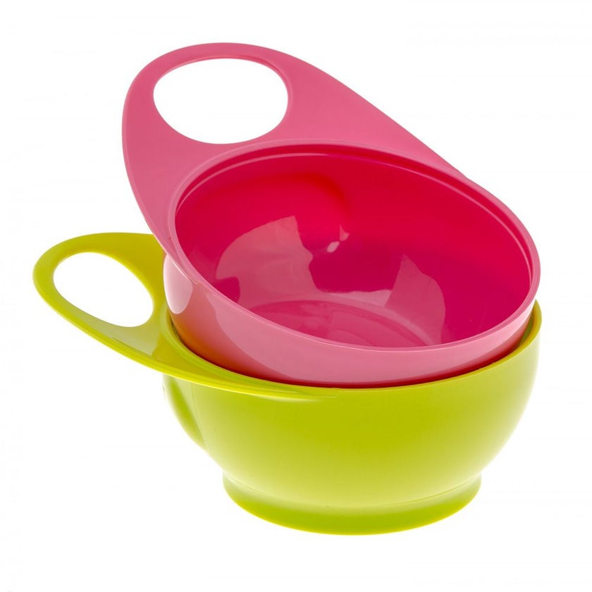 Brother Max 2 Easy Hold Bowls 4+ Months Pink & Green BM305PG