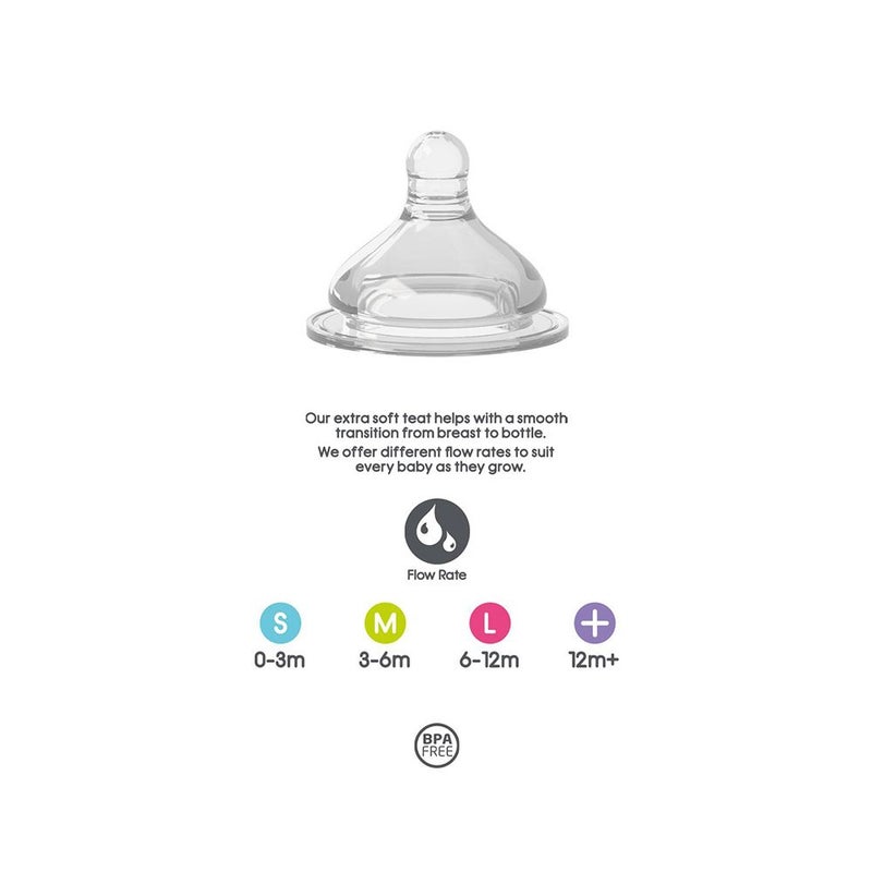 Brother Max Silicone Teat M 3-6 Months 1's BM902