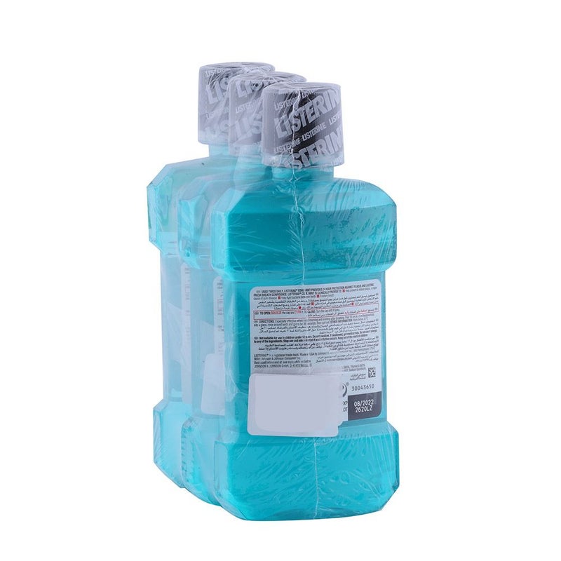Listerine Cool Mint Mouthwash 250 mL 2+1 PROMO PACK