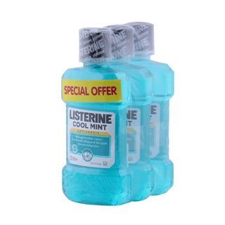 Listerine Cool Mint Mouthwash 250 mL 2+1 PROMO PACK