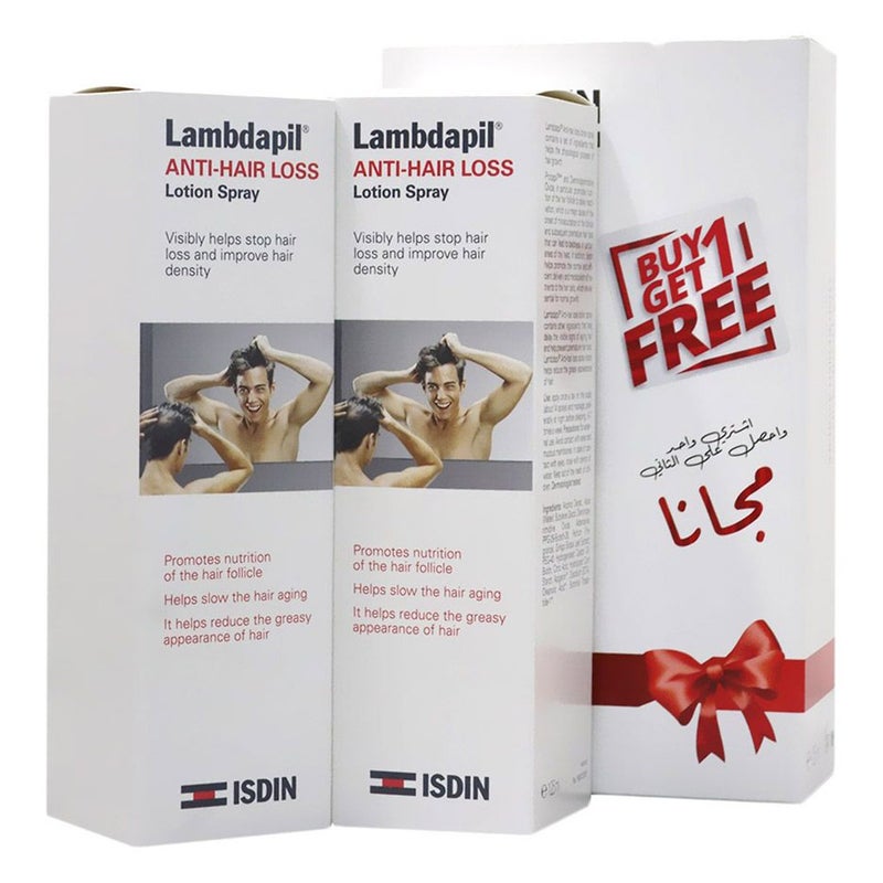 Isdin Lambdapil Anti-Hair Loss Spray 1+1 Promo Pack