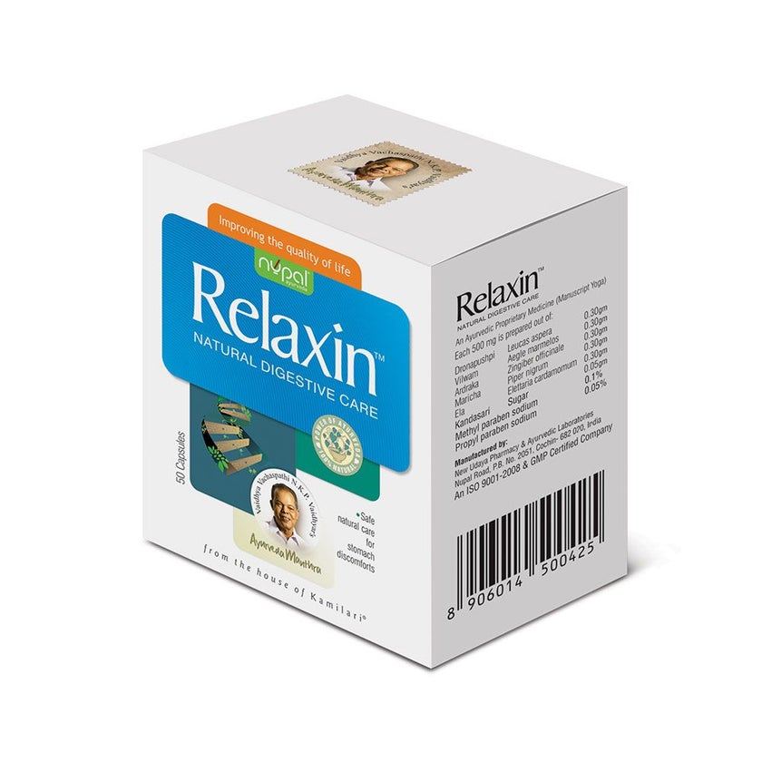 Nupal Relaxin Natural Digestive Care Capsules, Pack of 50's