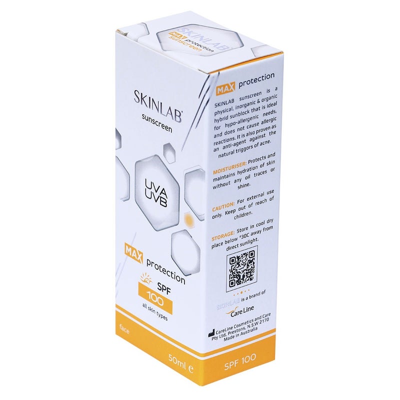 Skinlab UVA/UVB SPF100 Transparent Sunscreen 50 mL