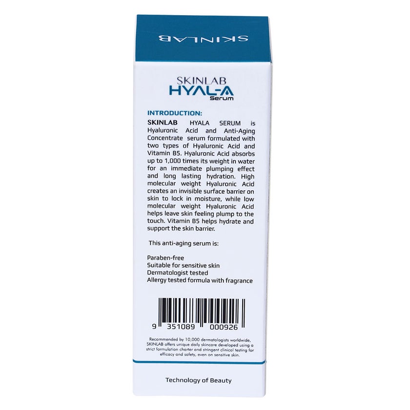Skinlab Hyal-A Hyaluronic Acid Duo Vitamin B5 Serum 30ml