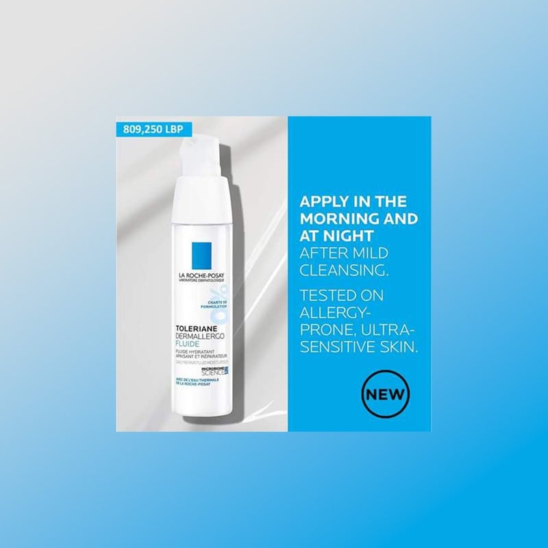 La Roche-Posay Toleriane Dermallergo Fluide Face Moisturizer For Sensitive Skin 40ml