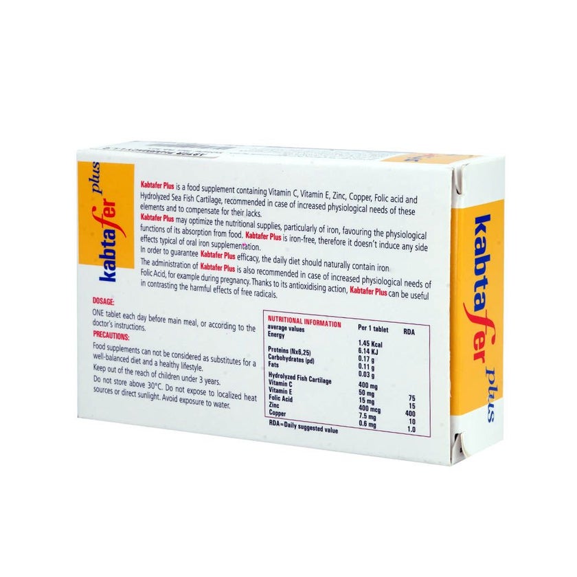 Kabtafer Plus Tablets, Pack of 30's